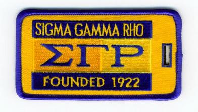 Sigma Gamma Rho Sorority Luggage Tag